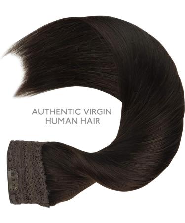 WENNALIFE Secret Hair Extensions Real Hair 35 cm 14 Inches 105 g Dark Brown Flip in Extensions Real Hair Extensions Real Hair Extensions with Wire Remy Invisible Hair Extensions - Buy Online on GoSupps.com