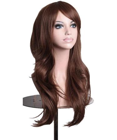 Colorfulpanda 28 70cm Long Brown Curly Full Wavy Hair Wig for Women - Perfect for Anime Cosplay and Halloween Costume Parties - Buy Online on GoSupps.com