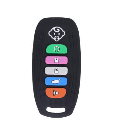 Remote Control Teether  Flexible Soft Relieve Pain Soothes Mood Teething Toy Silicone for Gum for Inf(Black) - Buy Online on GoSupps.com