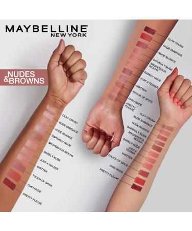 Maybelline Color Sensational Lipstick  Lip Makeup  Matte Finish  Hydrating Lipstick  Nude  Pink  Red  Plum Lip Color  Nude Embrace  0.15 oz  (Packaging May Vary) 650 NUDE EMBRACE 0.15 Ounce (Pack of 1) - Buy Online on GoSupps.com