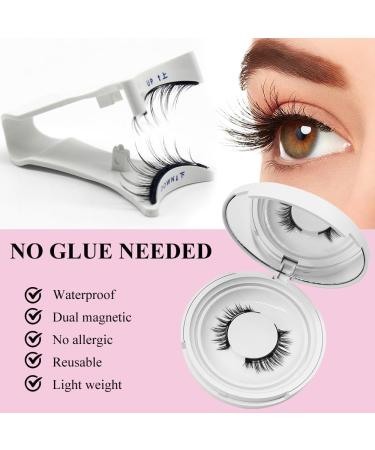 WAWJ Magnetic Eyelashes with Clip Durable and Reusable Natural False Eyelashes No Glue Required Waterproof Easy to Wear and Long Lasting - Buy Online on GoSupps.com