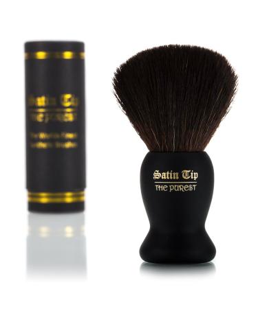 Satin Tip The Purest Shave Brush (Synthetic Black Soft Touch Case)