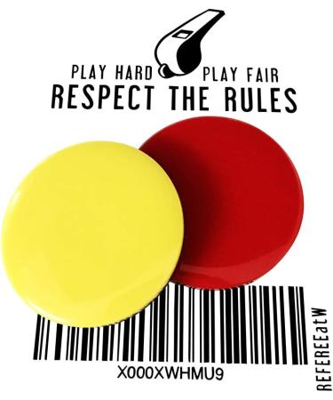 Referee at Work Voting Tokens - Red & Yellow Coins Set for International Shipping - Buy Online on GoSupps.com