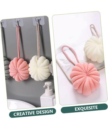 Beavorty 4pcs Pumpkin Bath Flowers | Premium Loofahs & Shower Sponges for Babies | Soft Bath Pouf & Cleaning Supplies - Buy Online on GoSupps.com