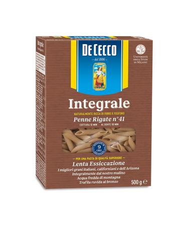 De Cecco De Cecco Penne Rigate Whole Pasta 500g - Pack of 6