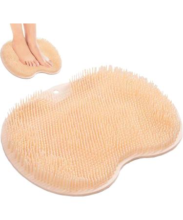 Foot Scrubber for Shower | Shower Foot Scrubber Massager Cleaner | Improves Foot Circulation Scrubs Feet Clean Non Slip with Suction Cups Cleaner Massager for Dead Skin Orange - Buy Online on GoSupps.com