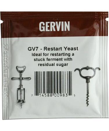 2X Gervin Restart Yeast GV7 for Stuck Fermentations Premium Quality 5g 5-23L - Buy Online on GoSupps.com