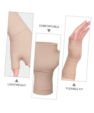 FRCOLOR Compression Wrist Gloves - Fingerless Athletic Support Brace & Thumb Strap - Premium Nylon 80% - Ideal for Pain Relief & Performance - Buy Online on GoSupps.com