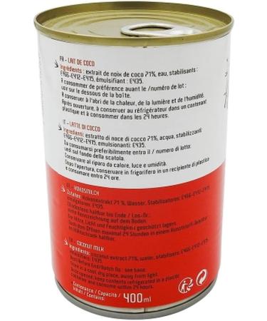 Lot 6x Coconut Milk - 400ml Box - Buy Online on GoSupps.com