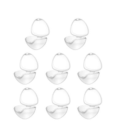 8 pieces of pacifier box pacifier box for baby pacifier box young girls pacifier storage box for baby pacifier box portable pacifier box dustproof (transparent)