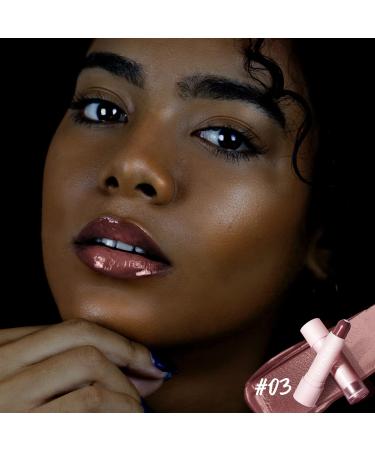Tinted Lip Balm Chapstick #03 Nude-Mauve | Natural Semi-Gloss Hydrating Moisturizer for Girls & Women - 2 in 1 Color & Care - Buy Online on GoSupps.com