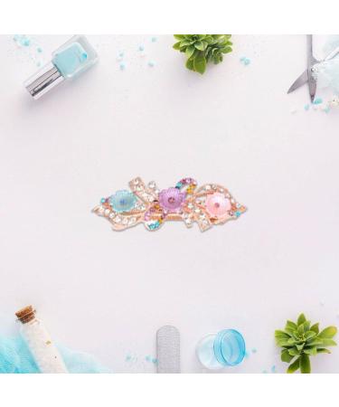 Rhinestone Pearl Hair Clips Metal Hair Clips Antique Crystal Barrette Women's Hair Accessories for Bridal Wedding Multicolour - Buy Online on GoSupps.com