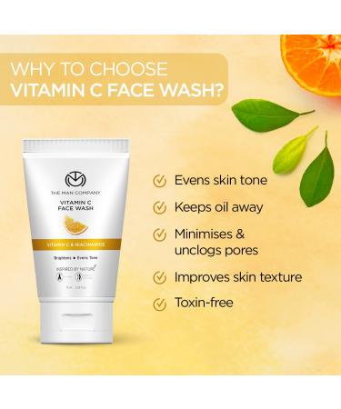Ultimate Face Wash Duo - Charcoal & Vitamin C | 75ml | Oil-Free Blackhead Removal Instant Glow for All Skin Types | The Man Company - Buy Online on GoSupps.com