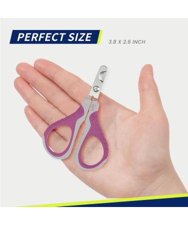 Wepet Professional Claw Scissors for Pets - Sharp & Safe Grooming Tool for Cats Dogs Kittens Hamsters & Small Animals - #07 Gray/Lime Green - Buy Online on GoSupps.com