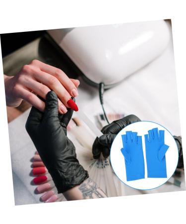 FRCOLOR 1 Pair Fingerless UV Gel Nail Lamp Nail Care Gloves Heavy Duty Protective Shield - Buy Online on GoSupps.com