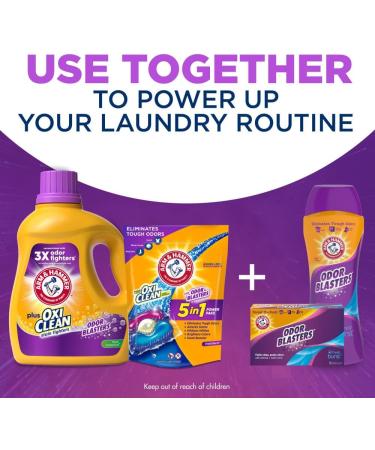 Arm & Hammer Plus OxiClean Odor Blasters Liquid Laundry Detergent - Fresh Botanical 77 Loads 100.5 Fl oz - Ships Worldwide - Buy Online on GoSupps.com