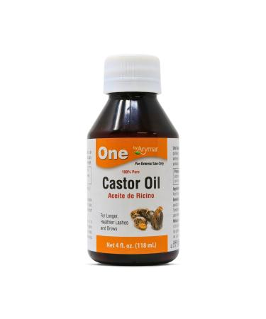 Arymar Castor Oil Aceite de Ricino Made in USA 100% Pure 4 fl oz 118 ml One (4 fl oz)