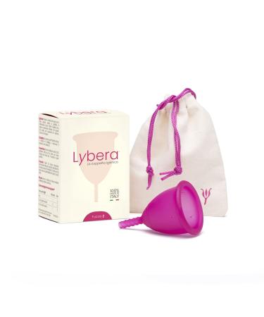 Lybera Menstrual Cup Fuchsia Red (Size 2)
