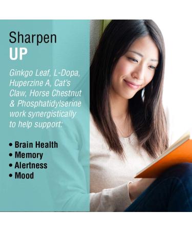 Solaray SharpMind Cognitive Support Formula with Ginkgo Leaf, L-Dopa, Huperzine A & More | 60 VegCaps for Brain Health, Mood & Memory Support - Buy Online on GoSupps.com