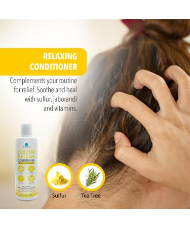 SULFUR BALSAM Conditioner - Natural Moisturizing & Detangling Hair Care (Pack of 2) - Gentle Scalp Treatment for Healthy Hair - Buy Online on GoSupps.com