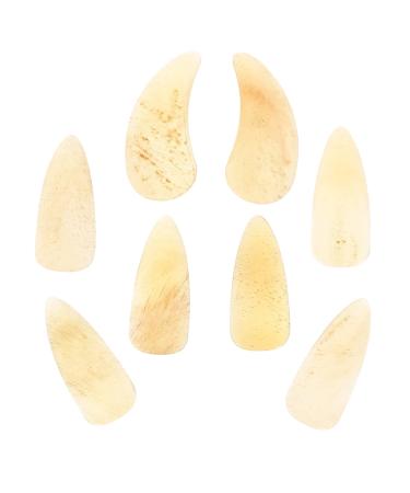HAKIDZEL 8pcs Guzheng nails ukelele pick guzheng ox horn pick mandolin picks Guzheng Nail Covers Guzheng Finger Picks thumb picks Fingertip Covers guzheng picks Guitar Ukulele child horns 2.7X1.2X0.1CM Yellow