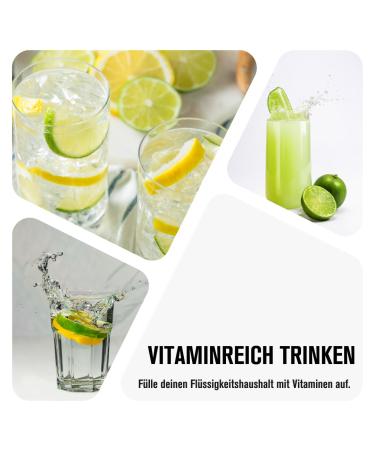 Nutrify Vital Fitness Drink 1:80 - Sugar-Free Lemon Lime & Cherry Beverage Concentrate | 2x1L Set | 160L Low-Calorie Sports Drink with Vitamins & L-Carnitine - Buy Online on GoSupps.com