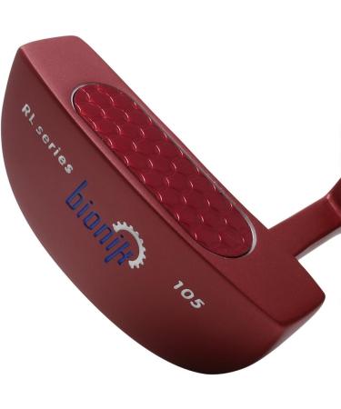 Bionik 105 Red Golf Putter 33 - Senior Women's Right-Handed Semi Mallet Putter with Alignment Tool - Buy Online on GoSupps.com