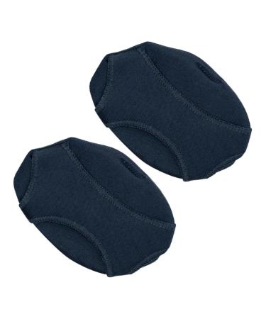FRCOLOR 1 Pair Anti Pads Metatarsal Pads Shoe Inserts for Plantar Bunion Pads Half Toe Sleeve High Heel Cushion Gel Shoe Inserts Anti Cushion Foot Pad Foot Pads Feet Black 7.6x3.3cm