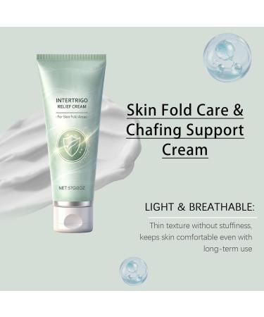 fufumiko Intertrigo Cream & Relief Cream Skin Fold Care & Chafing Support Cream With Zinc Oxide & Undecylenic Acid- Reduce Moisture & Friction Non-Greasy Formula 2 OZ (Pack of 2) - Buy Online on GoSupps.com