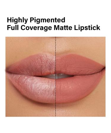 CARSLAN Matte Vegan Lipstick - Highly Pigmented, Cruelty-Free Lip Makeup (M06 Mini 1g) with Vitamin E and Castor Seed Oil - Buy Online on GoSupps.com
