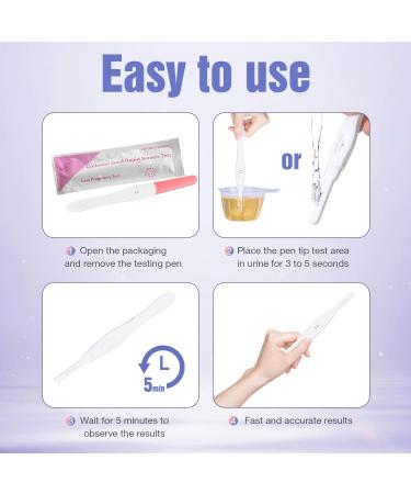 Buy 7 x Pregnancy & Ovulation Tests - Individually Sealed Early Detection & High Sensitivity - Buy Online on GoSupps.com