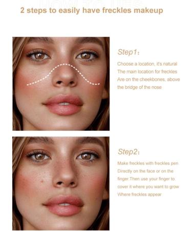JINQII Natural Freckle Pen Freckles Makeup Tool Lasting Waterproof Dot Spot Pen - Buy Online on GoSupps.com