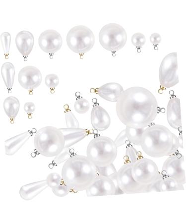 VILLCASE 300 Pcs Dangle Drop Charms Diy Charms Necklace Pendants Diy Pearl Charms Round Pearl Beads Pearl Teardrop Pendants Prime Jewelry Pendant Bracelet Charms Key Chain Abs Sheep Eye - Buy Online on GoSupps.com
