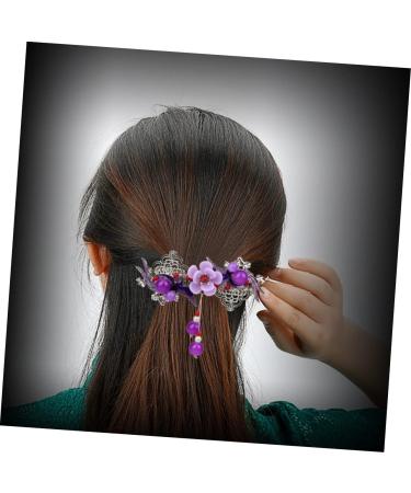 Beaupretty Women Flower Hairpin hairpin rhinestone elegant pin styling clip rhinestone bobby pin flower for women ponytail holder clip China rhinestones dense Miss Retro Women Hairpin - Buy Online on GoSupps.com