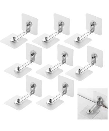 Safety anchor for furniture - 8 sets of tilt fuse for toddlers and pets - Transparent wall anchors with self -adhesive screws - furniture tilt protection without drilling