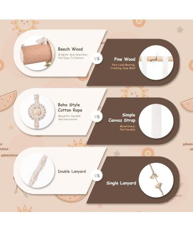 Headband Holder & Organizer for Girls | Baby Hair Loop Keeper | Stylish White Hanging Rack for Room Storage - Buy Online on GoSupps.com