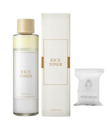Rice Toner 150ml Rice Essence Toner for Face Rice Face Toner Rice Water Toner for Face Hydrating Natural Glow Essence Toning Solution Rice Water Toner Deep Hydrating Moisturizing Essence Toner