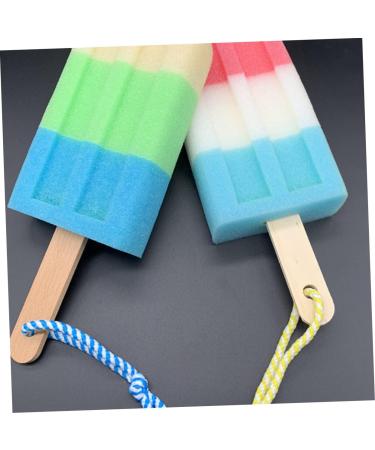 4Pcs Soft Shower Loofah Sponge Set - Gentle Exfoliating Bath Pouf for Men & Babies | Bamboo Body Scrubber - Buy Online on GoSupps.com