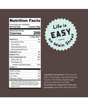 Bakery On Main Gluten-Free Instant Oatmeal - Vegan Maple Multigrain Muffin (6 Pack) | Non-GMO - Buy Online on GoSupps.com