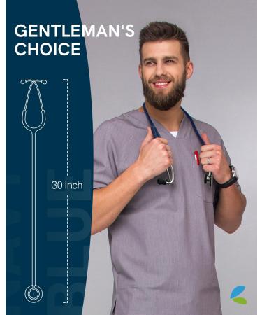 FriCARE Navy Blue Stethoscope | Dual Head for Nurses & Home Health | Essentials for Adults & Kids - Monitor Heartbeat & First Aid - Buy Online on GoSupps.com