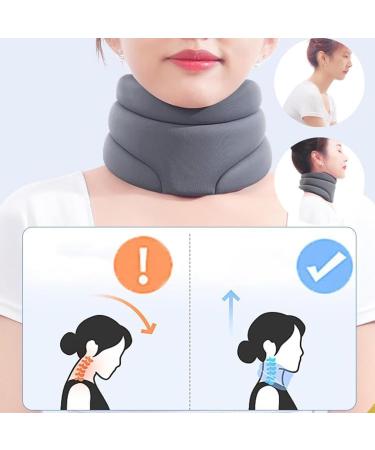 Cervicorrect Neck Bandage for Snoring Relief - Soft Foam Support Collar for Sleep (Gray) - Buy Online on GoSupps.com