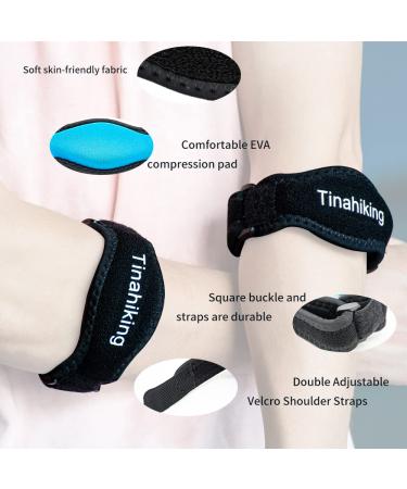 2 Pack Tennis Elbow Brace with Adjustable Straps and Compression Pads - Relieve Tendon Stress for Men and Women - Buy Online on GoSupps.com