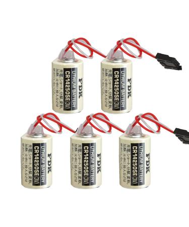 5Pcs 1/2AA 3V PLC Replacement Battery for FDK CR14250SE Sanyo CR14250
