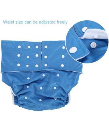 Adult Pocket Nappy Cover - Close-Fitting Reusable Diaper for Incontinence Care - Adjustable Cloth Protective Underwear for Men, Women, Teens (Dark Blue) - Buy Online on GoSupps.com