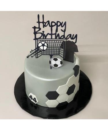 Football Cake Toppers PT Haahoos Football Birthday Decorations Soccer Sports Cake Topper Happy Birthday Cake Decorations for Boys Men Fans Birthday Anniversary Party Supplies - Buy Online on GoSupps.com