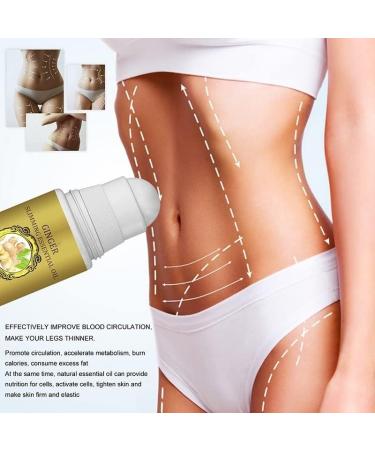 Lymphatic Detox Roll-On Ginger Oil | Organic Belly Drainage & Massage | 5pcs Ginger Essential Oil for Swelling & Drainage - Buy Online on GoSupps.com