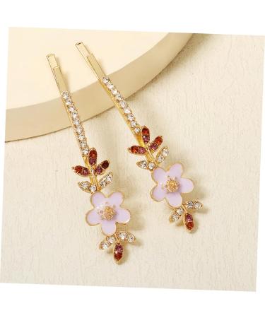 MAGICLULU 2 Pairs Rhinestone Flower Hair Clip Metal Hair Barrettes Hair Accessories for Girls Tiaras for Girls Vintage Hair Accessories Hair Clips Purple Alloy Rhinestone Side Clip Geometry - Buy Online on GoSupps.com