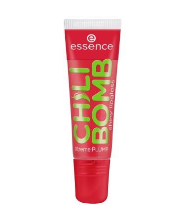 essence CHILI BOMB shiny lipgloss 01 Strawberry Salsa gloss repulpant extrait piment fini brillant teinte rouge scintillante parfum fraise 10ml Strawberry Salsa 10 ml (Lot de 1)