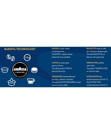 Lavazza A Modo Mio Espresso Dek Cremoso 256 Espresso Coffee Capsules Medium - Buy Online on GoSupps.com