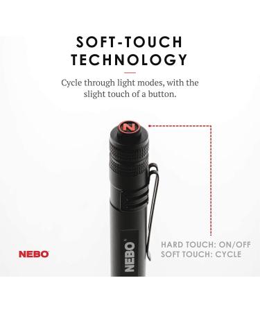 NEBO Inspector  Powerful Waterproof Pocket Light  Three Light Modes  Adjustable Zoom  Impact Resistant  Black - Buy Online on GoSupps.com